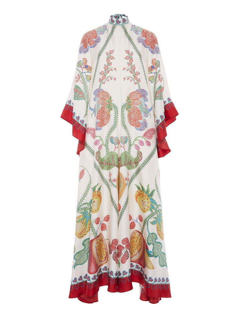 Thea Placed Ebony Print Maxi Dress