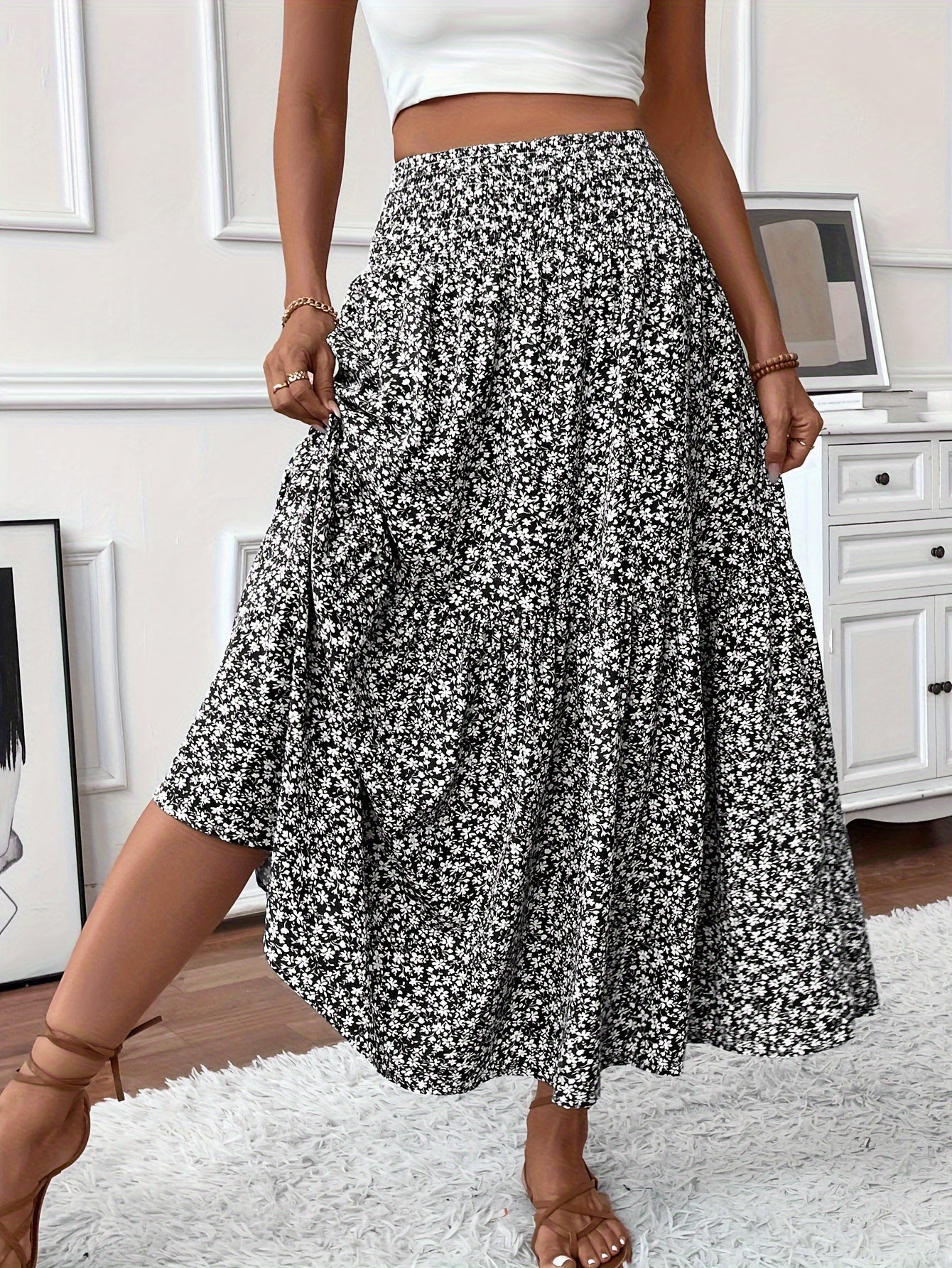 Ophelia Ditsy Floral Skirt