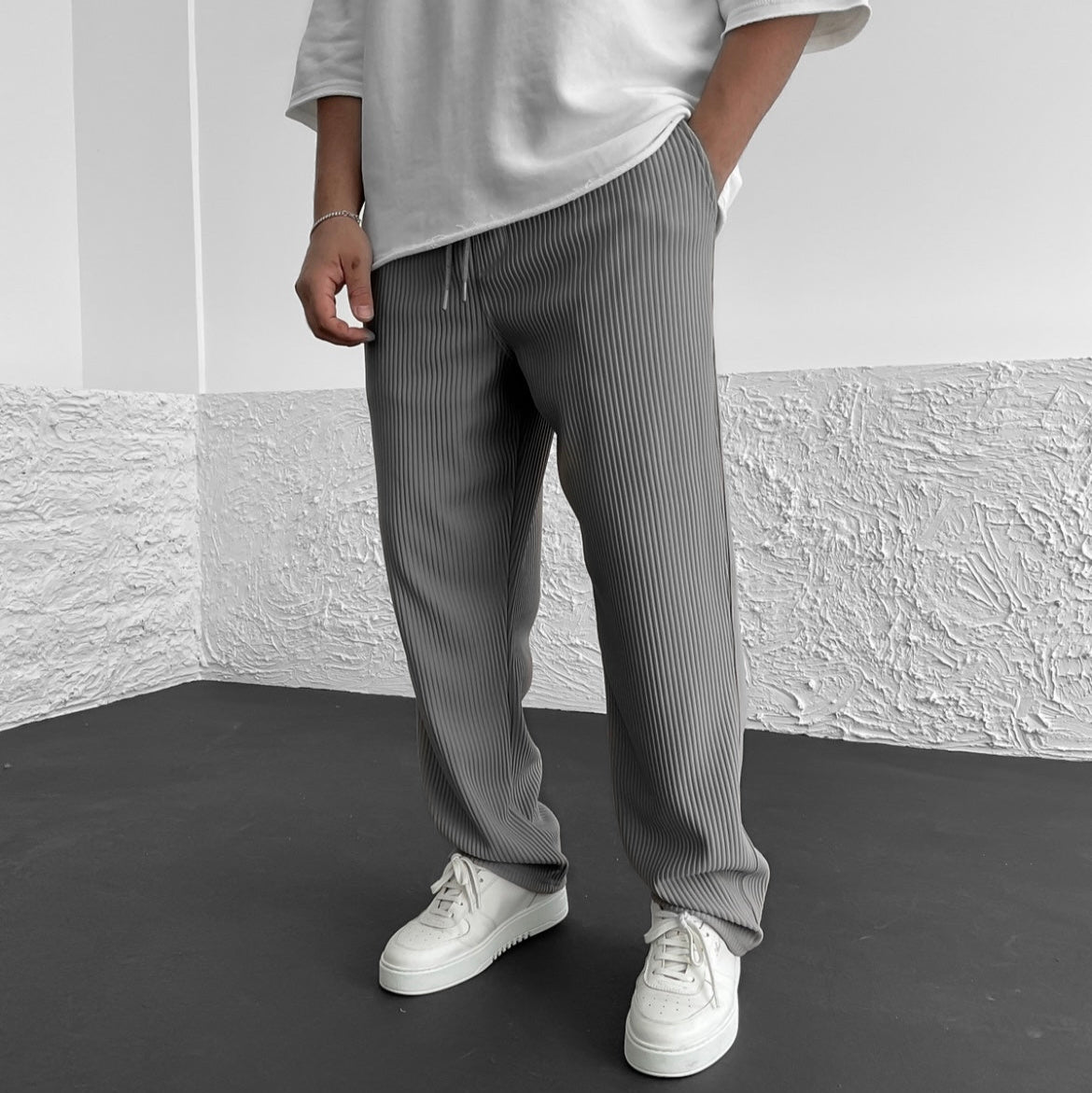Monaco Ribbed Knit Trousers