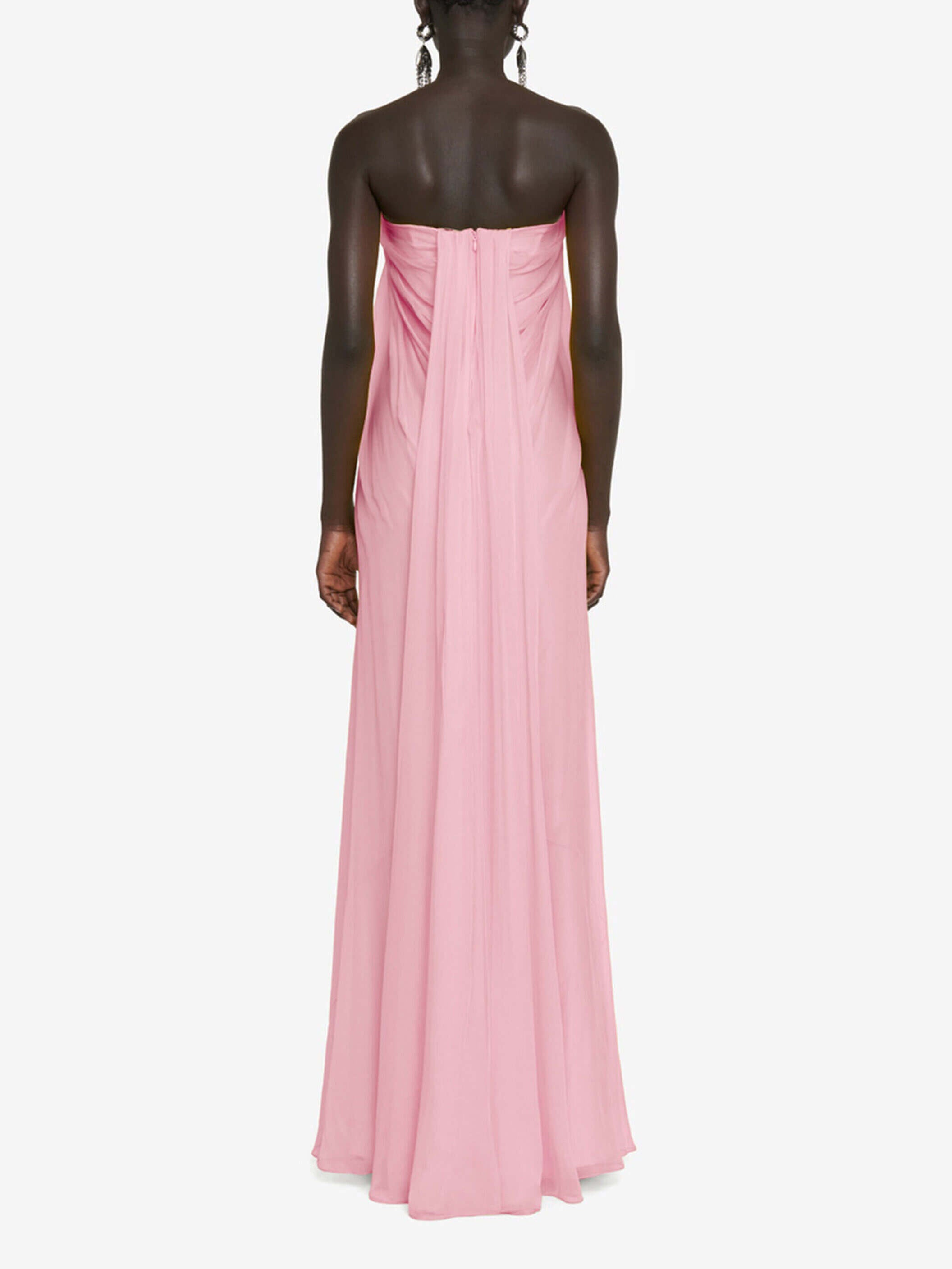 Henrietta Strapless A-Line Pleated Maxi Dress