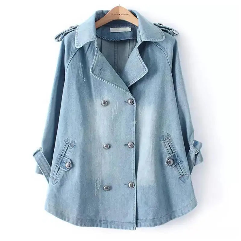 Coralie Everyday Denim Cape Coat