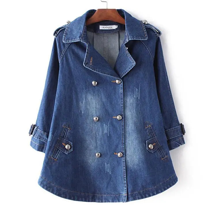 Coralie Everyday Denim Cape Coat
