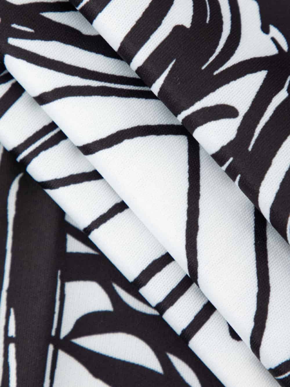 Primrose Abstract Line Print Short Sleeve Mini Dress