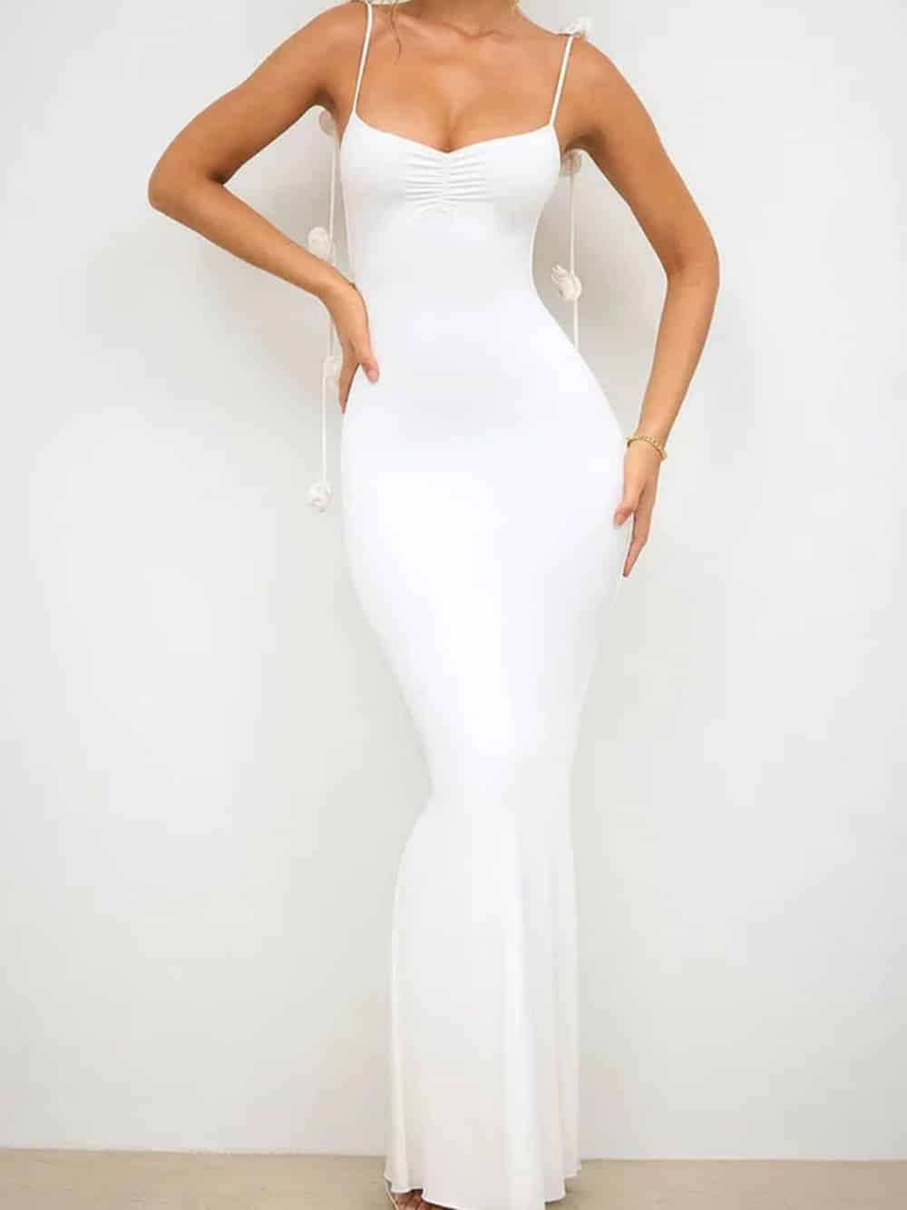 Imogen Decor Cami Backless Fitted Maxi Dresses