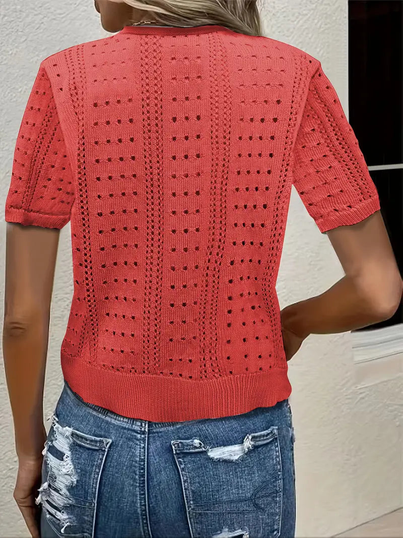 Rosalind Hollow Knit Cardigan