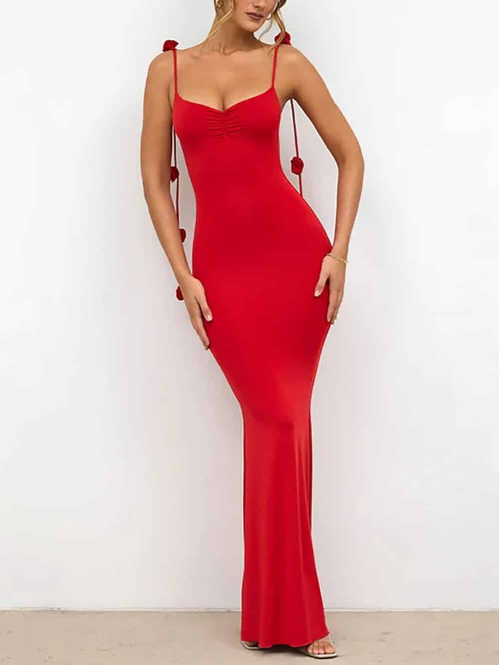 Imogen Decor Cami Backless Fitted Maxi Dresses