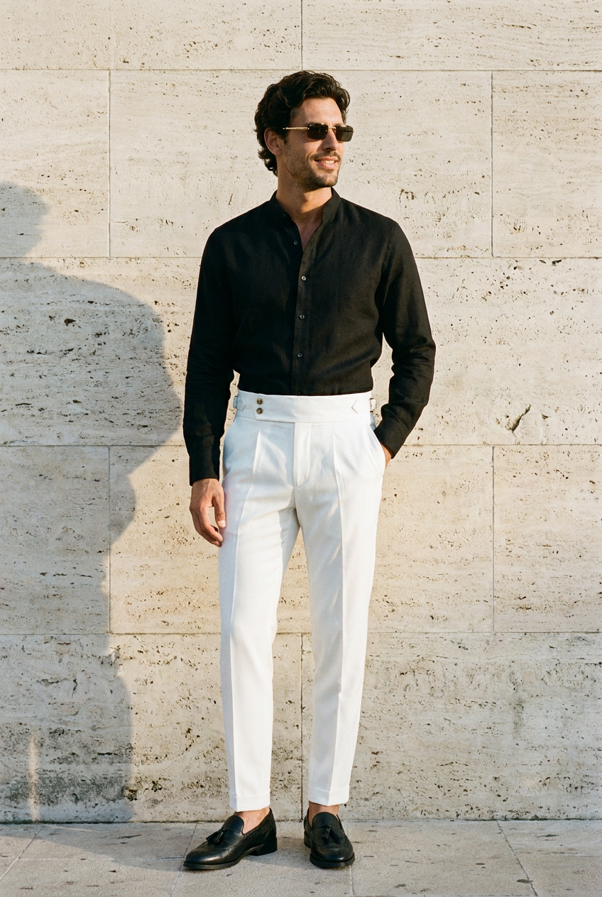 Lockhart Tailored Trousers – White