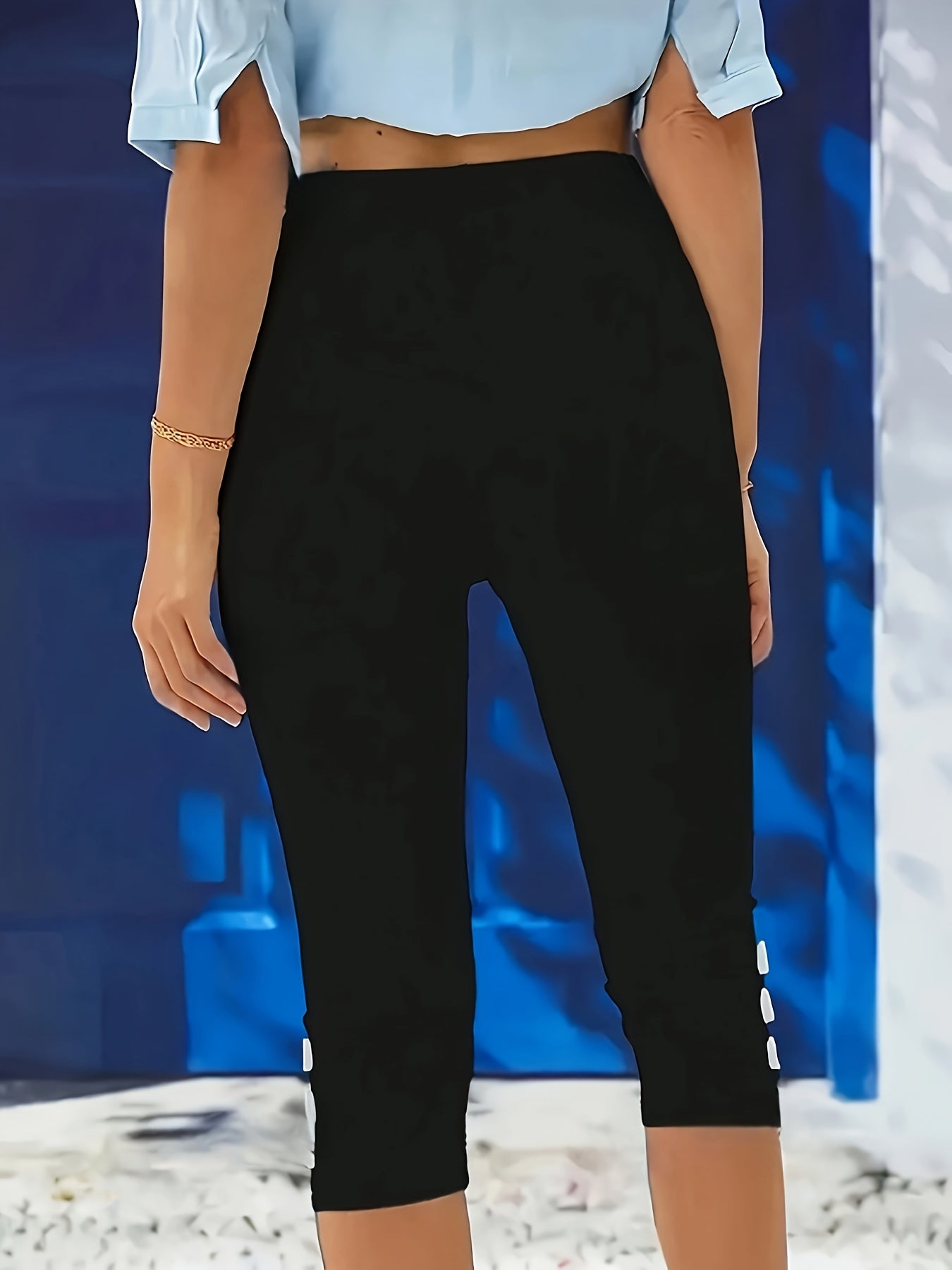 Theodora Polished Stretch Capri