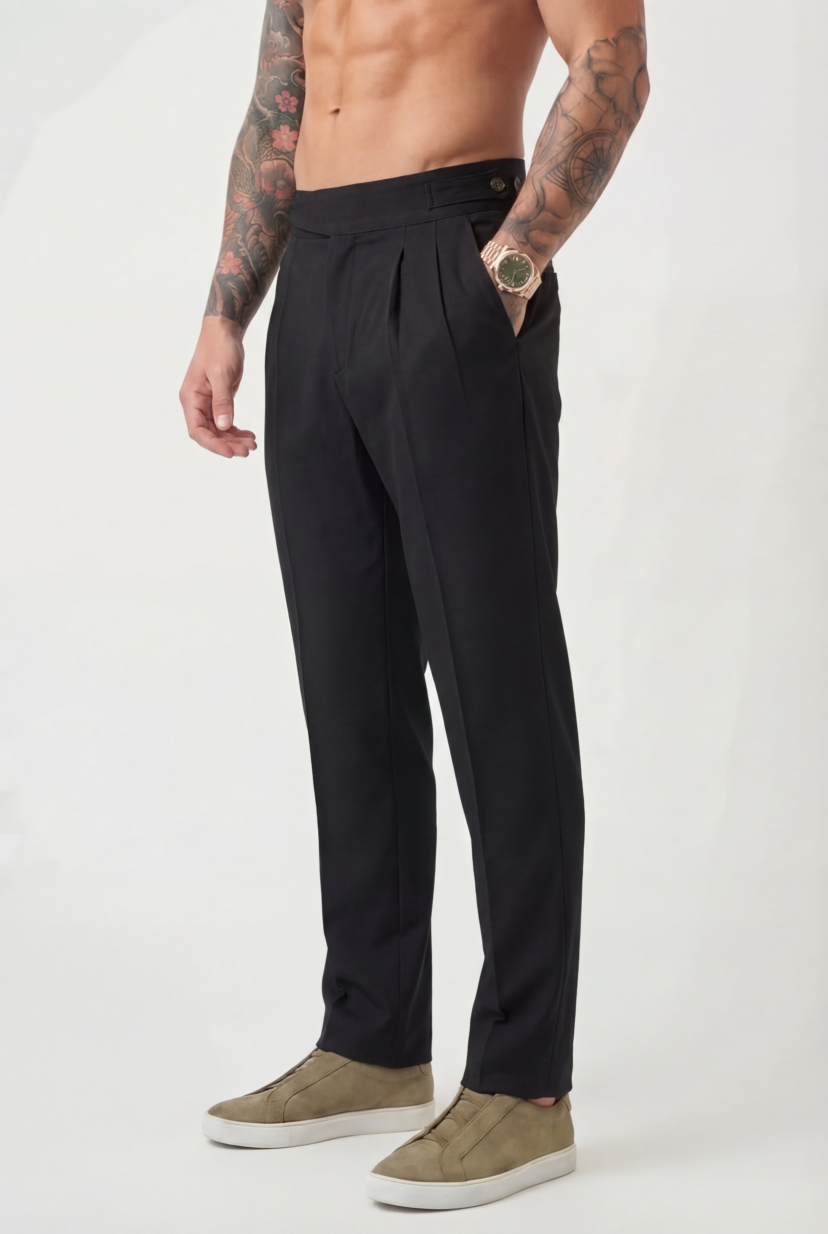 Lockhart Tailored Trousers – Black