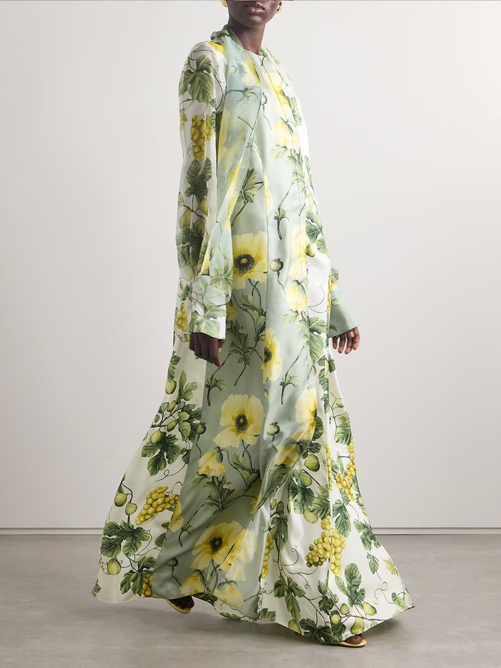 Annika Floral And Fruit Print Maxi Dress