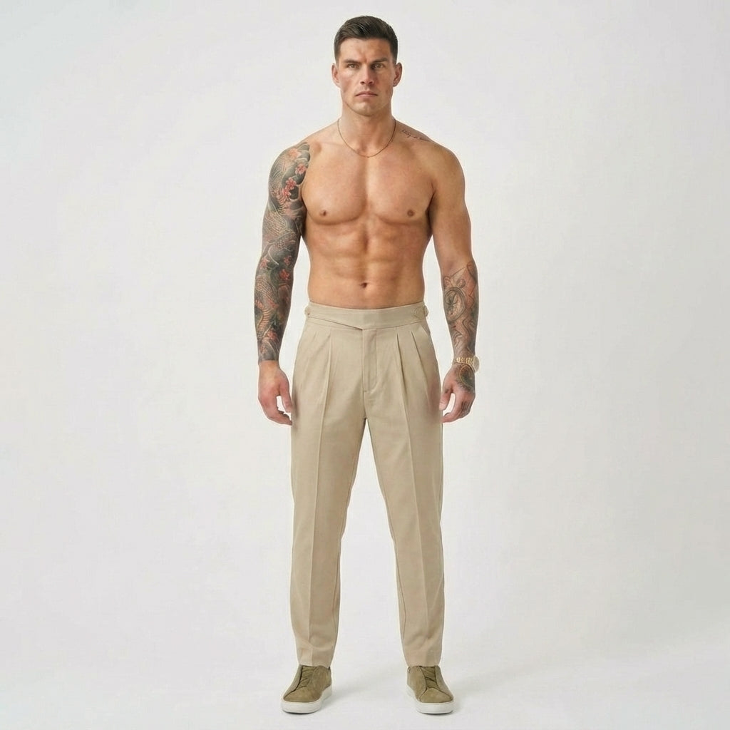 Lockhart Tailored Trousers – Cream