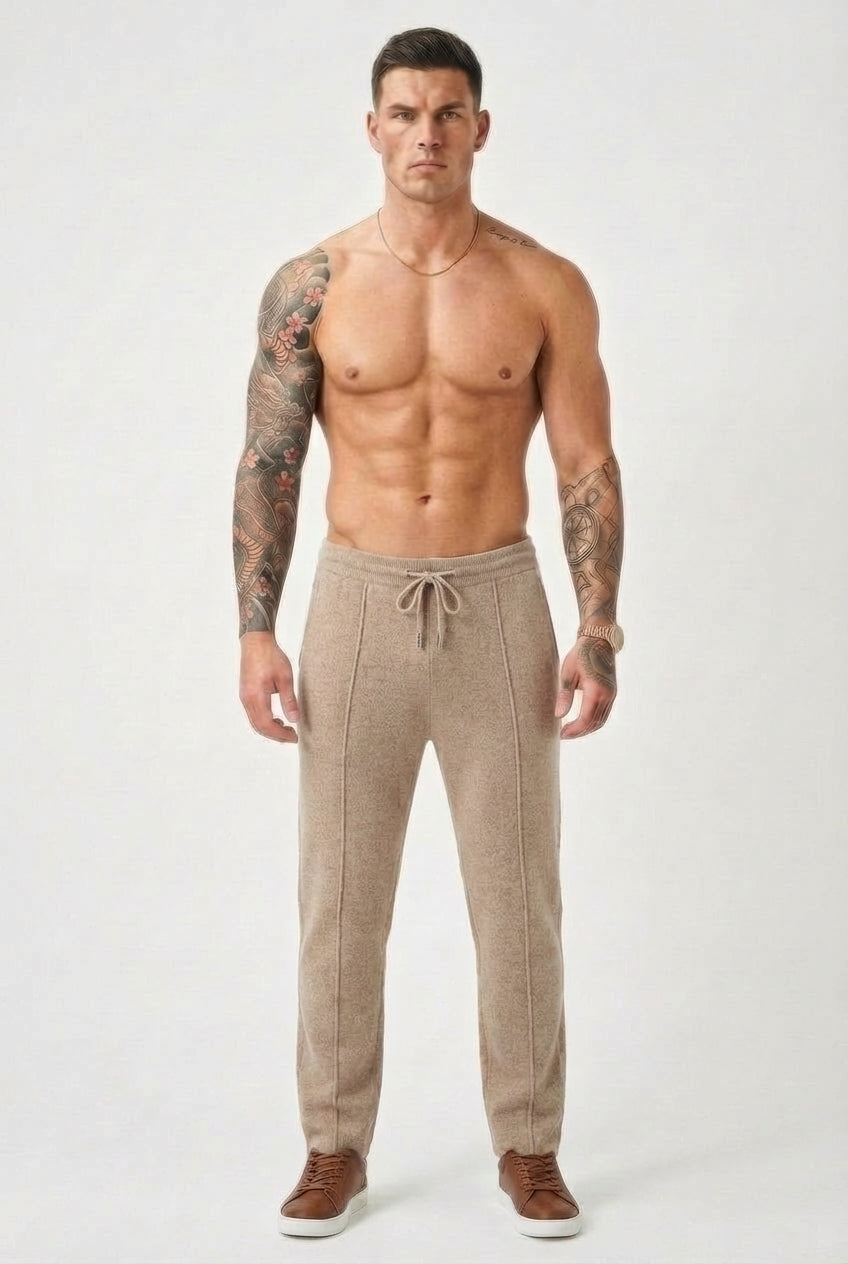 Cloud Merino Wool Trousers – Beige