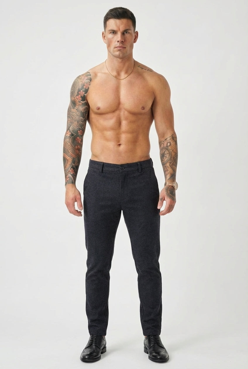 Luca Slim-Fit Trousers – Blue