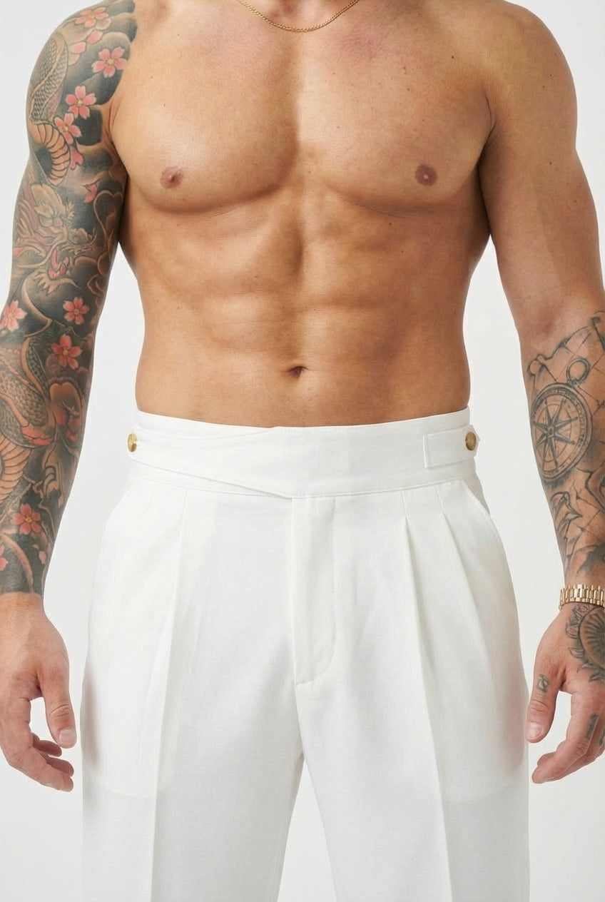 Lockhart Tailored Trousers – White