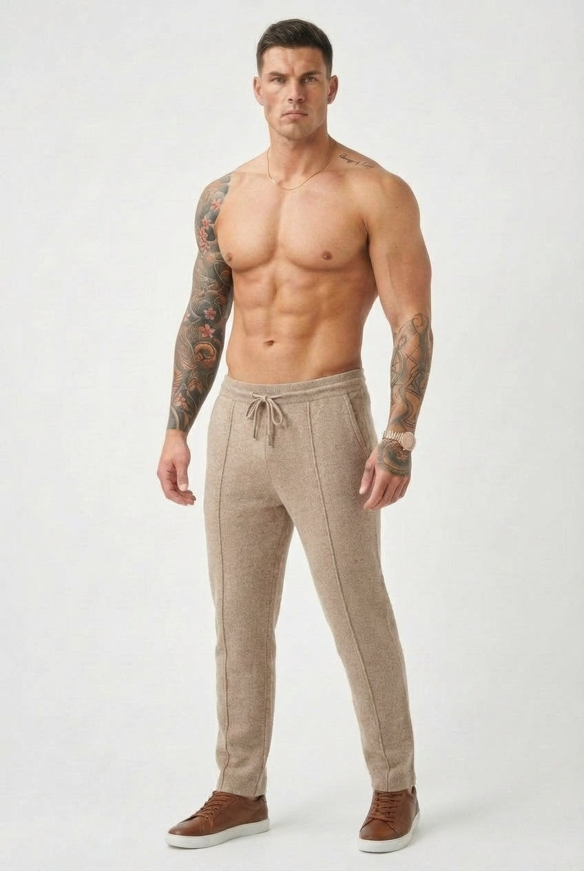 Cloud Merino Wool Trousers – Beige