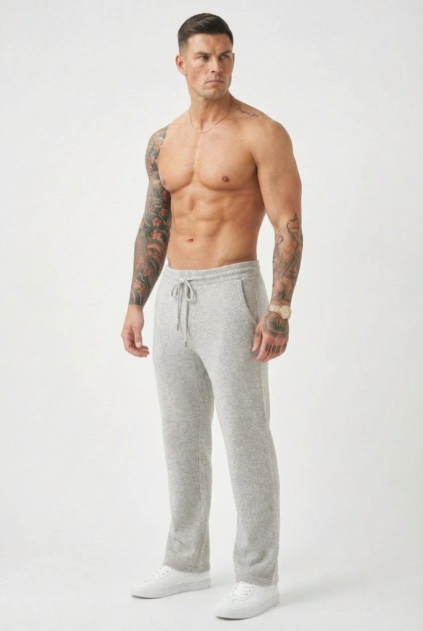 Cloud Merino Wool Trousers – Light Grey