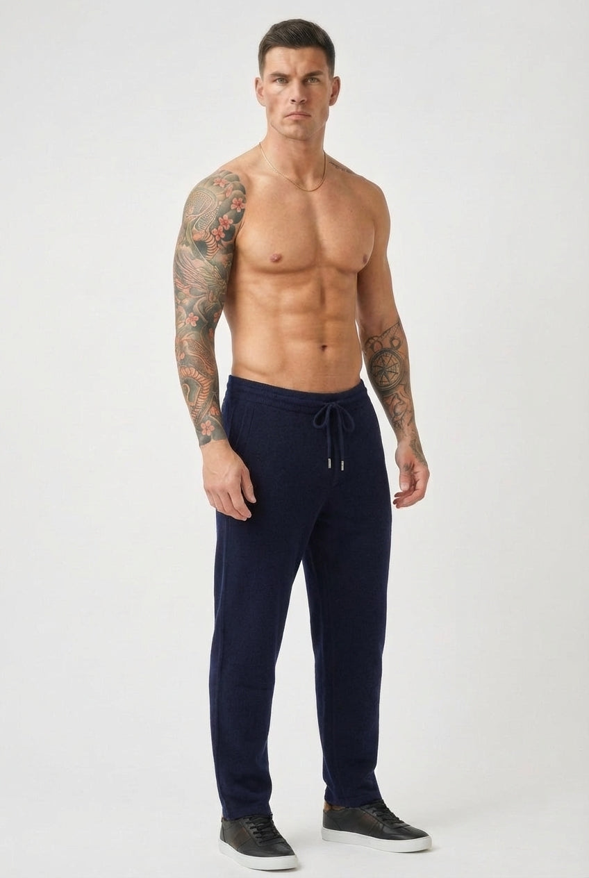 Cloud Merino Wool Trousers – Navy