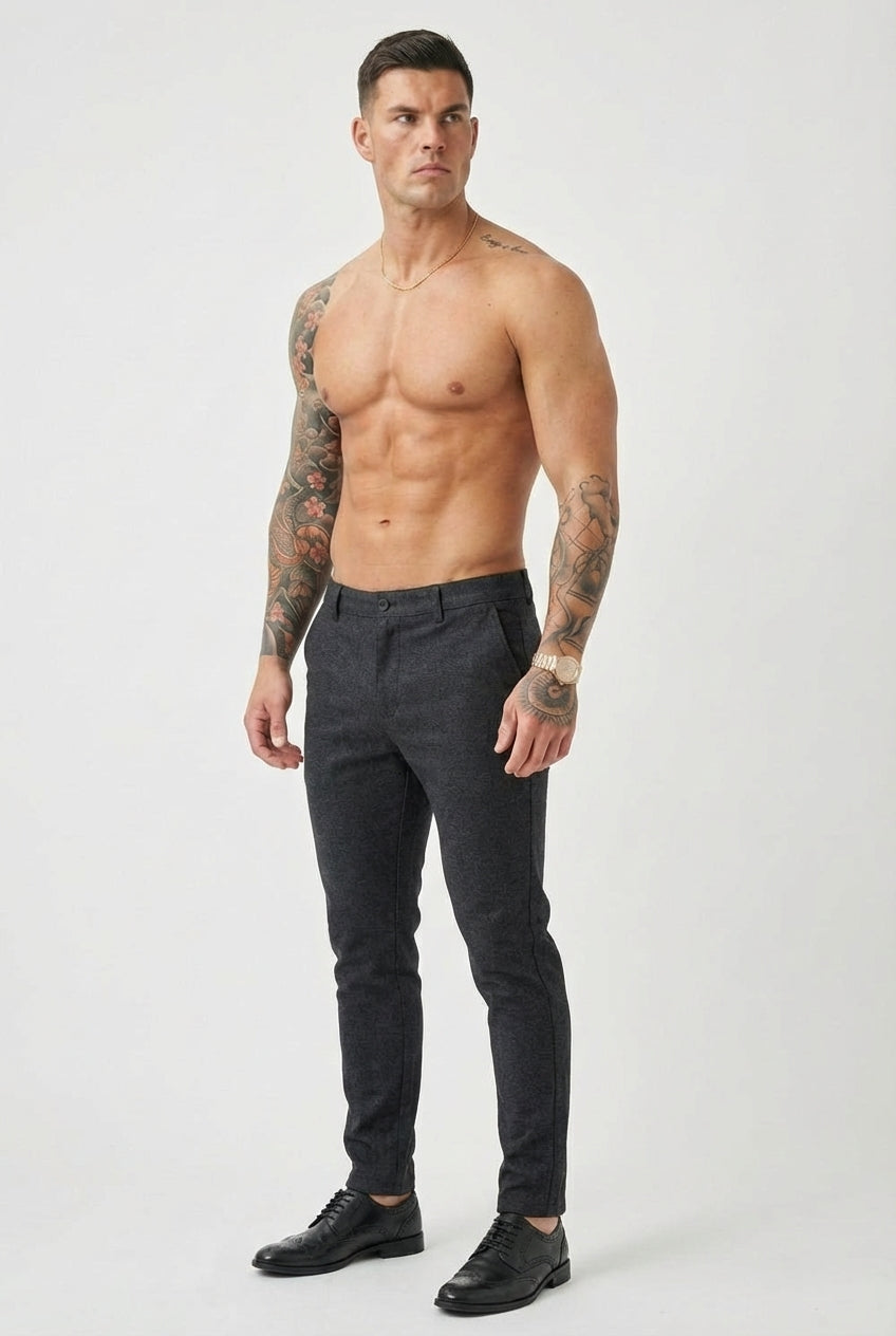 Luca Slim-Fit Trousers – Blue