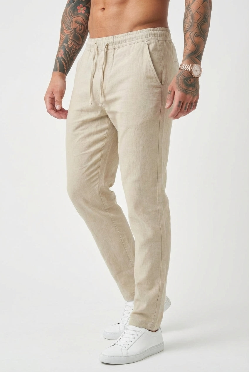 Coastal Linen-Cotton Trousers