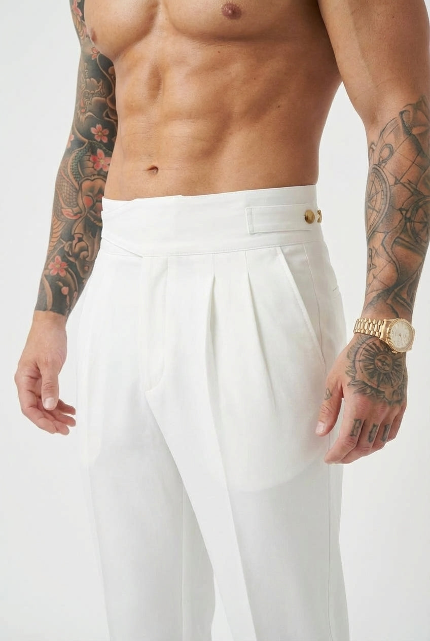 Lockhart Tailored Trousers – White