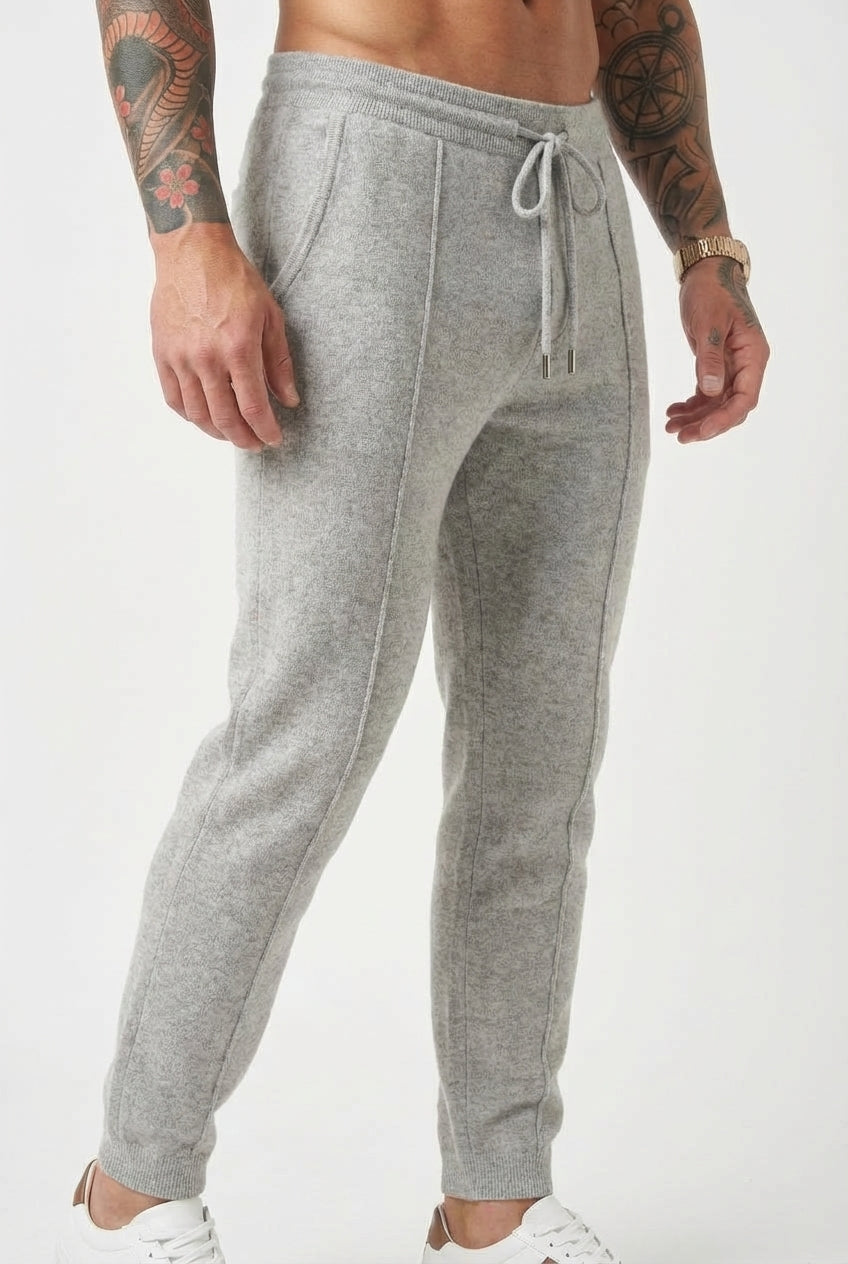 Cloud Merino Wool Trousers – Light Grey