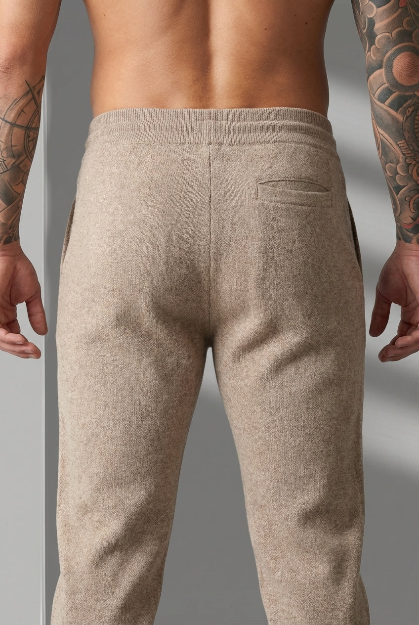 Cloud Merino Wool Trousers – Beige