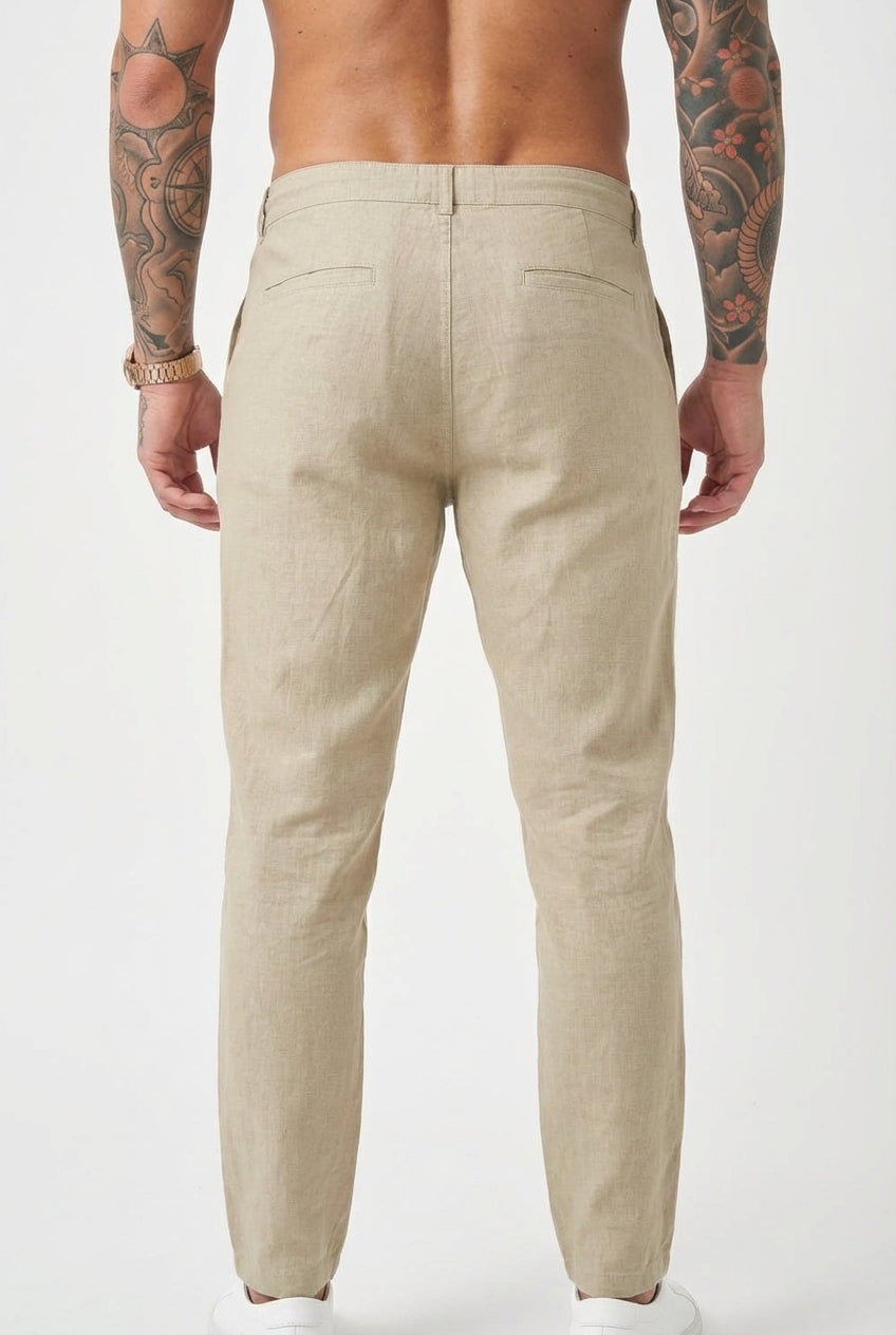 Coastal Linen-Cotton Trousers