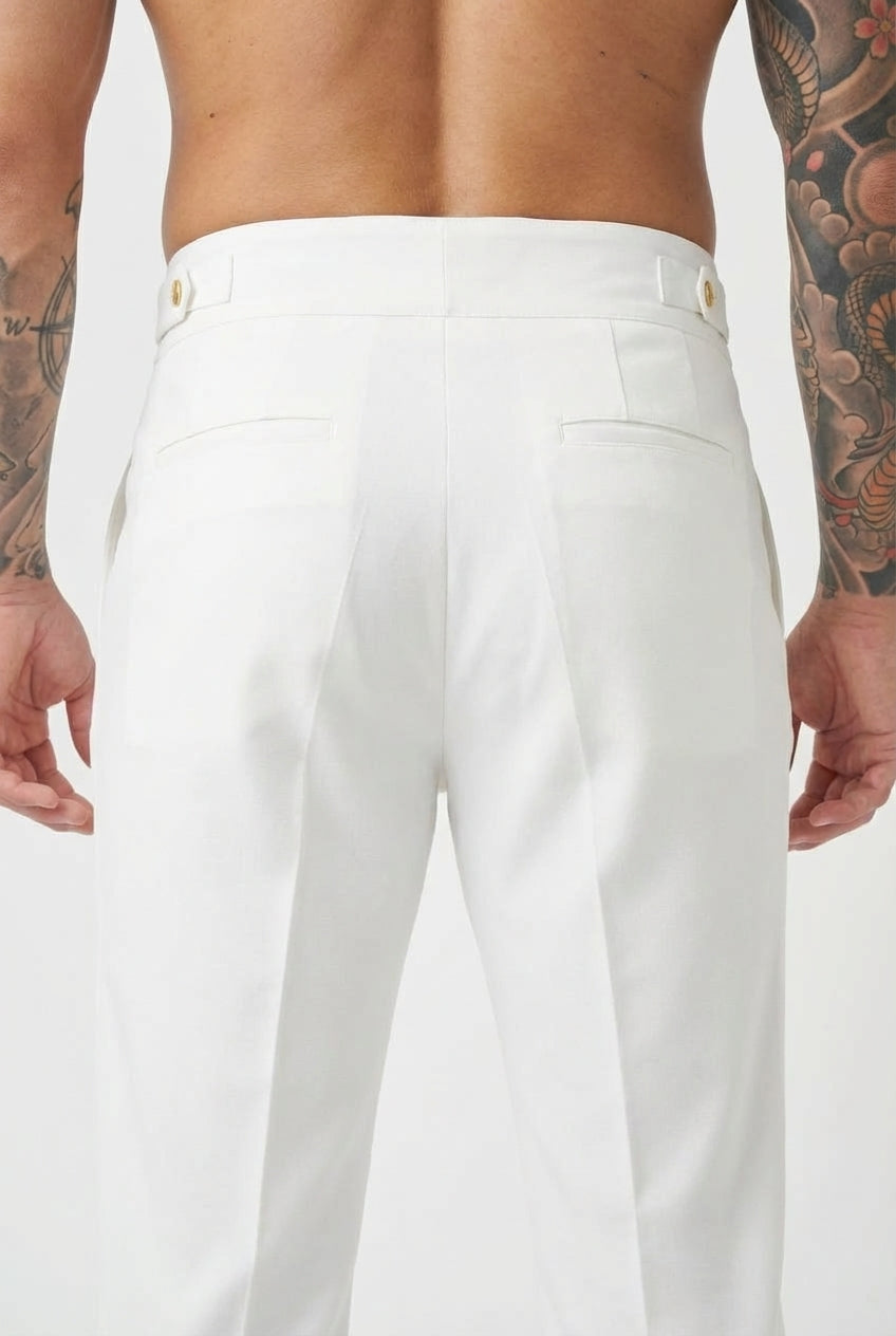 Lockhart Tailored Trousers – White