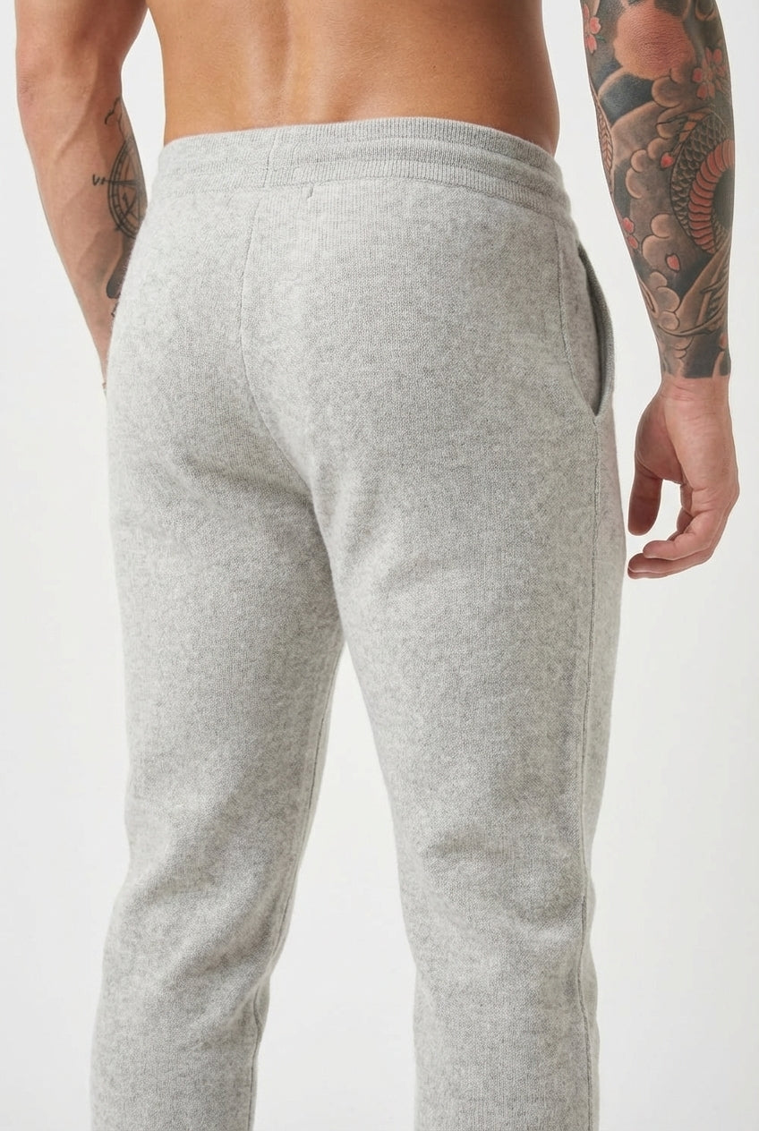 Cloud Merino Wool Trousers – Light Grey
